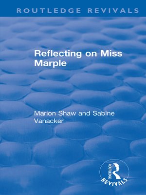 cover image of Reflecting on Miss Marple